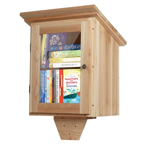 Ecoaterui Little Library Box Outdoor Free Library - Double Little Library Outdoor Box Storage with Shelf for Neighborhoods, Community, Schools Sharing Books, Literatur, Flyers, Zeitungen Art Ecoaterui Little Library Box Outdoor Free Library - Double Little Library Outdoor Box Storage with Shelf for Neighborhoods, Community, Schools Sharing Books, Literatur, Flyers, Zeitungen Art von Ecoaterui