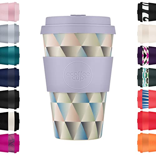 14oz 400ml Ecoffee Cup Wiederverwendbare umweltfreundliche 100% pflanzliche Kaffeetasse mit Silikondeckel und Hülle - Melaminfreie und biologisch abbaubare Reisetasse, Shandor The Magnificent von Ecoffee Cup