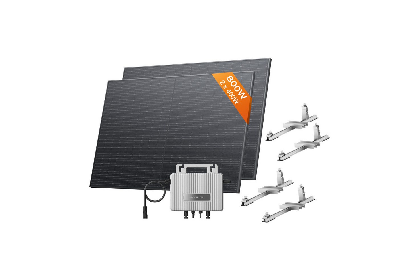 Ecoflow Balkonkraftwerk ECOFLOW STREAM 800 W Mikro-Wechselrichter, 2 x 400 W PV Solarpanels Ecoflow Balkonkraftwerk ECOFLOW STREAM 800 W Mikro-Wechselrichter, 2 x 400 W PV Solarpanels von Ecoflow