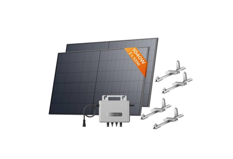 Ecoflow Balkonkraftwerk ECOFLOW STREAM 800 W Mikro-Wechselrichter, 2 × 520 W PV Solarpanels von Ecoflow