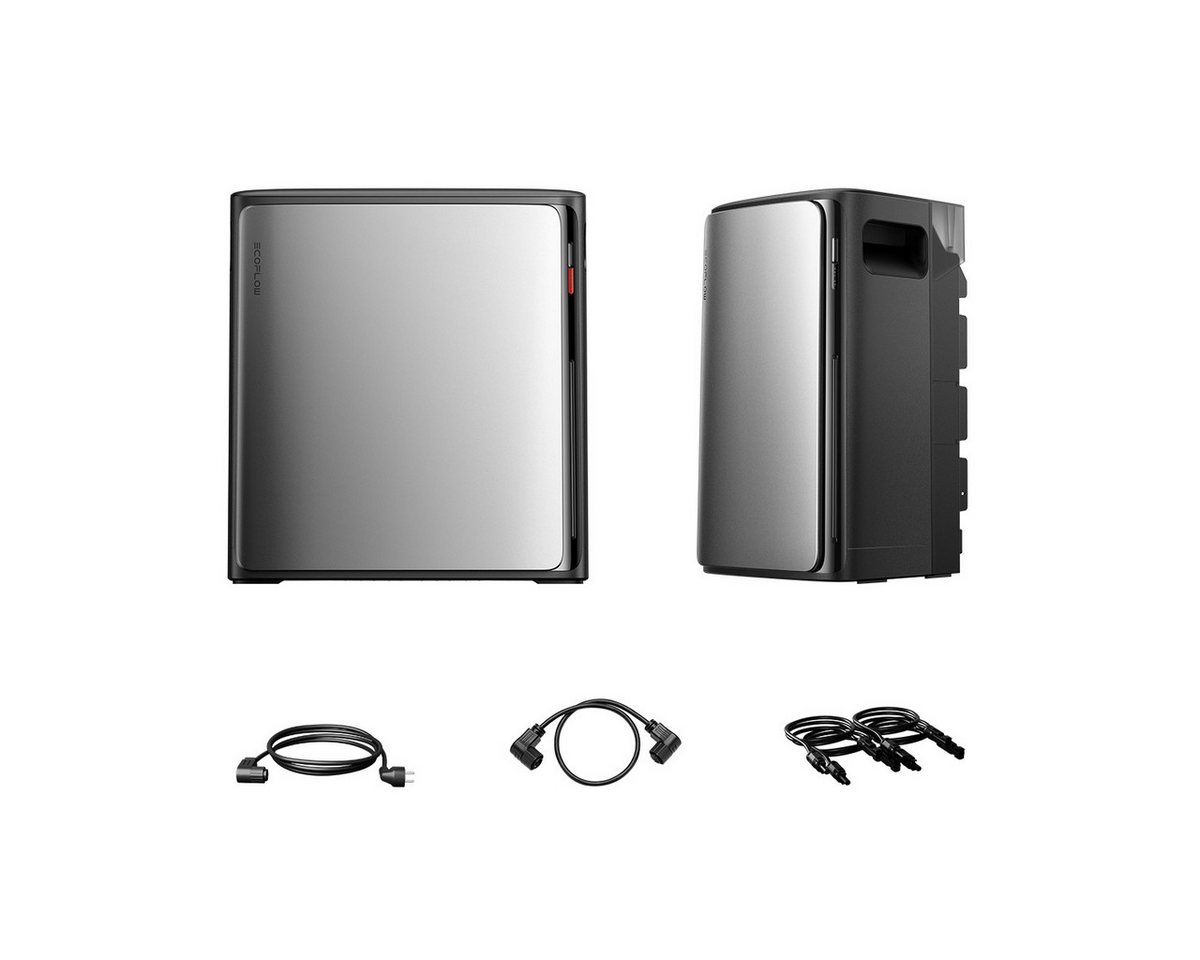 Ecoflow Balkonkraftwerk ECOFLOW STREAM Ultra X 3,84kWh Speicher mit STREAM AC Pro, (1 x/2 x/3 x ECOFLOW STREAM AC Pro 1,92kWh Speicher (optional), 4 MPPT Solareingang mit integriertem Mikro-Wechselrichter von Ecoflow
