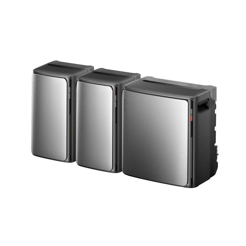 Ecoflow Balkonkraftwerk EcoFlow STREAM Ultra X und 2 × AC Pro 7,68 kWh, 0% VAT, (4 MPPT Solareingang, 2300W Dual AC-Anschlüsse), 6000 Zyklen, Smarte KI-Steuerung, Plug&Play von Ecoflow