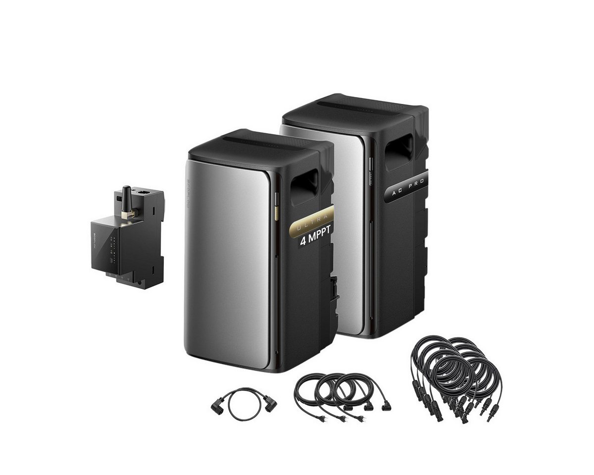 Ecoflow Balkonkraftwerk EcoFlow STREAM Ultra & AC Pro Balkonkraftwerk 3,84kWh Speicher 0% MwSt von Ecoflow