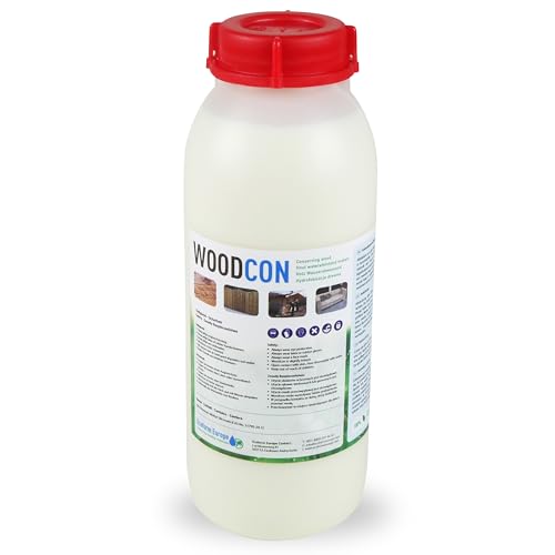 Woodcon Holzversiegelung | Holz und Multiplex wasserabweisend machen | Holzschutz | ergiebig | kein Mattglanz | überstreichbar | 1 liter Woodcon Holzversiegelung | Holz und Multiplex wasserabweisend machen | Holzschutz | ergiebig | kein Mattglanz | überstreichbar | 1 liter von Ecoform Europe