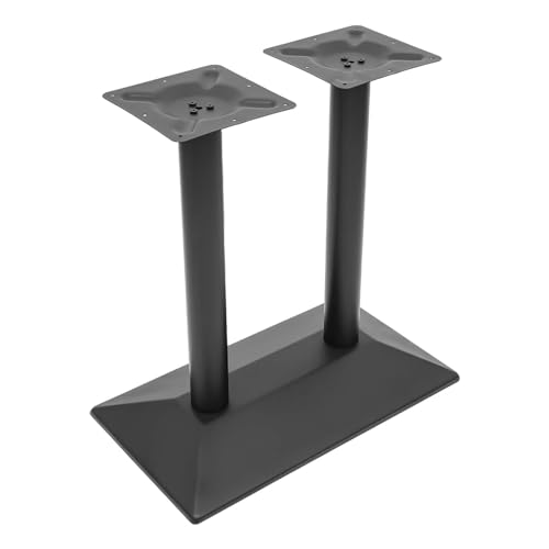 Ecoggeder Doppelbein-Tischgestell Schwarz 72cm/28.35" Höhe Tischbeine Metall Schwarzer Tischfuß für Schreibtisch Couchtisch Esstisch Sitzbank von Ecoggeder