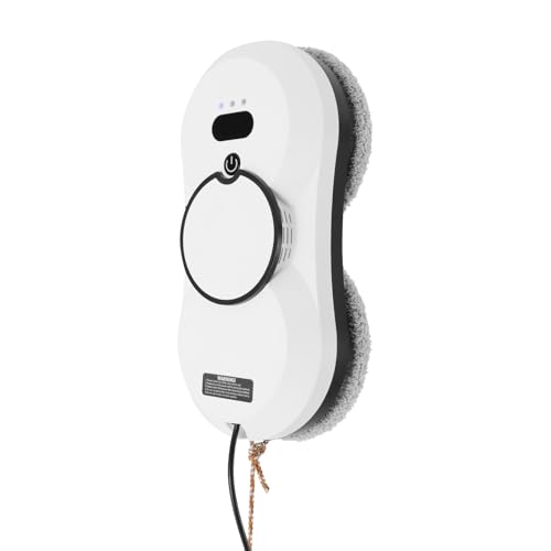 Fensterputzroboter Elektrischer Fenstersäuber Intelligenter Glasreiniger Fenstersäube Fensterputzer Fensterreiniger Roboter Fensterreinigungsroboter mit 30ML Tank für Innen- und Außenfenster von Ecoggeder