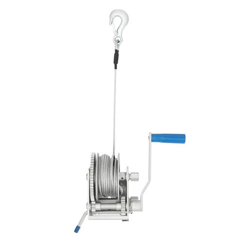 Handseilwinde Handwinde Seilwinde Handbetrieben 3 Gangverhältnissen 2500 LBS Manuelle Handseilzug Handwinde Winde Gurtwinde Forstseilwinde Bootswinde mit Verriegelungsfunktion mit 7m Drahtseil Handseilwinde Handwinde Seilwinde Handbetrieben 3 Gangverhältnissen 2500 LBS Manuelle Handseilzug Handwinde Winde Gurtwinde Forstseilwinde Bootswinde mit Verriegelungsfunktion mit 7m Drahtseil von Ecoggeder