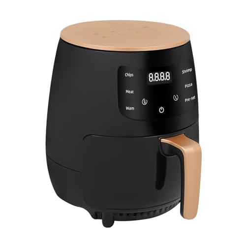 Heißluftfritteuse Multifunktionale Airfryer 3.5L Fritteuse Kocher 2400W Temperaturbereich 80 °C–210 °C Fritteuse ohne Öl 6 Automatische Garprogramme mit Digitaler Touchscreen und 11-Blade Fan von Ecoggeder