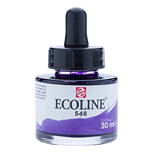 Ecoline Flüssige Aquarellfarbe Flasche 30 ml Blauviolett 548 (11255481) von Ecoline