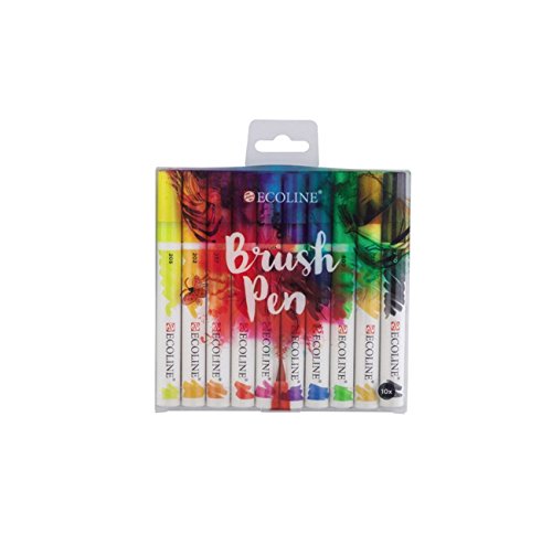 Pinselstift Talens Ecoline Brush Pen 10er Set von Ecoline