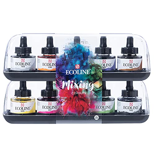Ecoline Flüssig-Aquarellfarben-Mischset 10 x 30 ml (11259902) von Ecoline