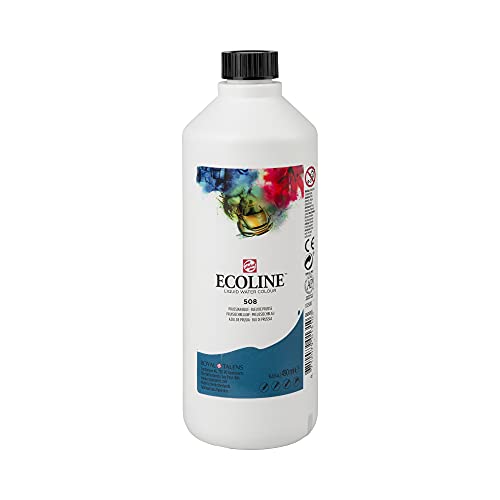 NEU Talens Ecoline, 490 ml Flasche, Preußischblau von Ecoline