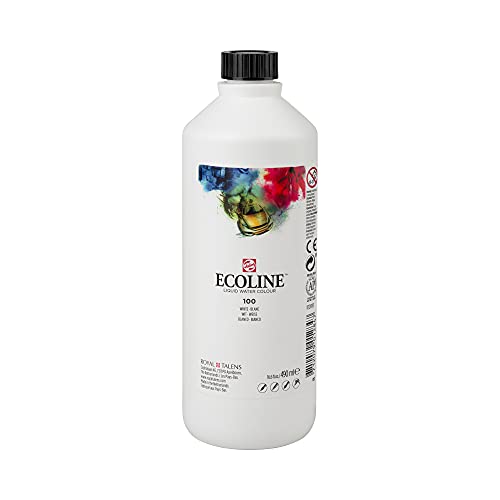Ecoline Flüssig-Aquarellflasche 490 ml Weiß 100 (11721000) von Ecoline