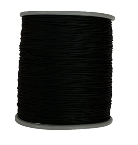 ecoline plissee Schnur schwarz oder grau Plisseeschnur Systemschnur 0,8 mm Schnur für Plissees (Schwarz, 30 Meter) von ecoline