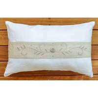 Reines Leinen Nackenrolle Kissen Decken Werfen Dekorative Rustikale Shabby Chic Decor Kissenbucht Geschenk Ideen von EcolivingCollection