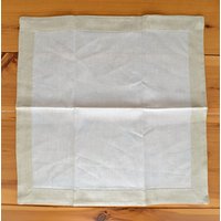 Tabelle Overlay Serviette Reinem Leinen Handmade 20" Quadrat Hochzeit Dusche Event Party Decor Shabby Chic Cottage Weihnachtsgeschenkideen von EcolivingCollection