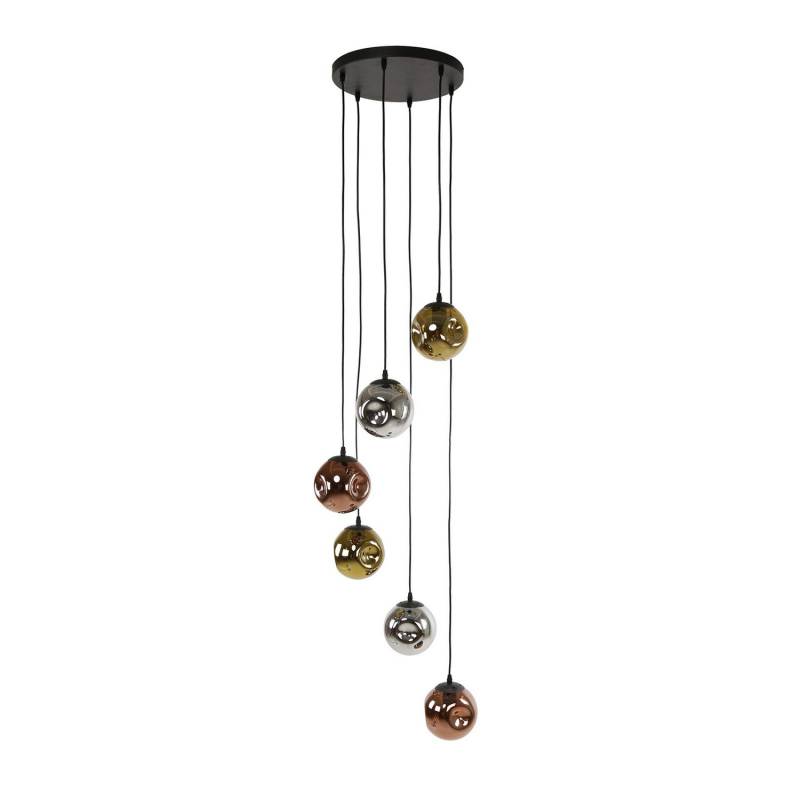 Ecolumeo Bologna Hängelampe Stellar Gold/Silber Pendelleuchte E27 6 Flammig B-Ware von Ecolumeo
