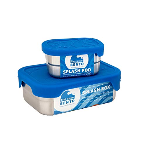 Ecolunchbox Splash Box Auslaufsichere Edelstahl Bento Box Lunch Container mit 1 Splash Pod von Ecolunchbox