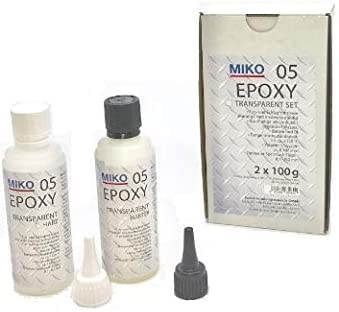 5 Min. Epoxy Kleber Transparent 200 gr. Packung 2x 100 ml von Ecom