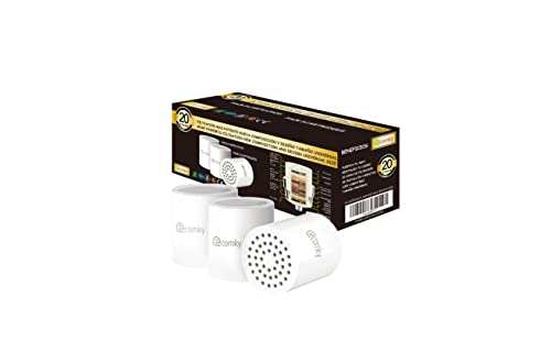 Ecomky 3 Ersatzpatronen für Duschfilter Ersatzfilterpatronen für Wasserfilter Dusche Universeller Austauschbarer Duschfilter Kalkfilter Dusche Duschfilter Thailand Duschfilter Gegen Kalk und Chlor Kdf von Ecomky