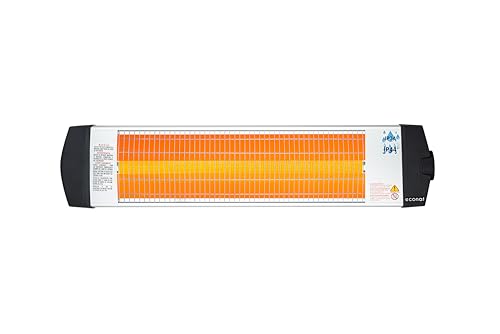 Econat C-15 Elektrischer Terrassenheizstrahler mit Thermostat, 1500 W, für Innen- und Außenbereich, 6 Stück Econat C-15 Elektrischer Terrassenheizstrahler mit Thermostat, 1500 W, für Innen- und Außenbereich, 6 Stück von Econat