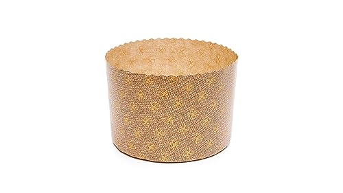 Ecopack 1 kg hohe Panettone-Backform, backofenfest bis 220°C, 10 Stück von Ecopack
