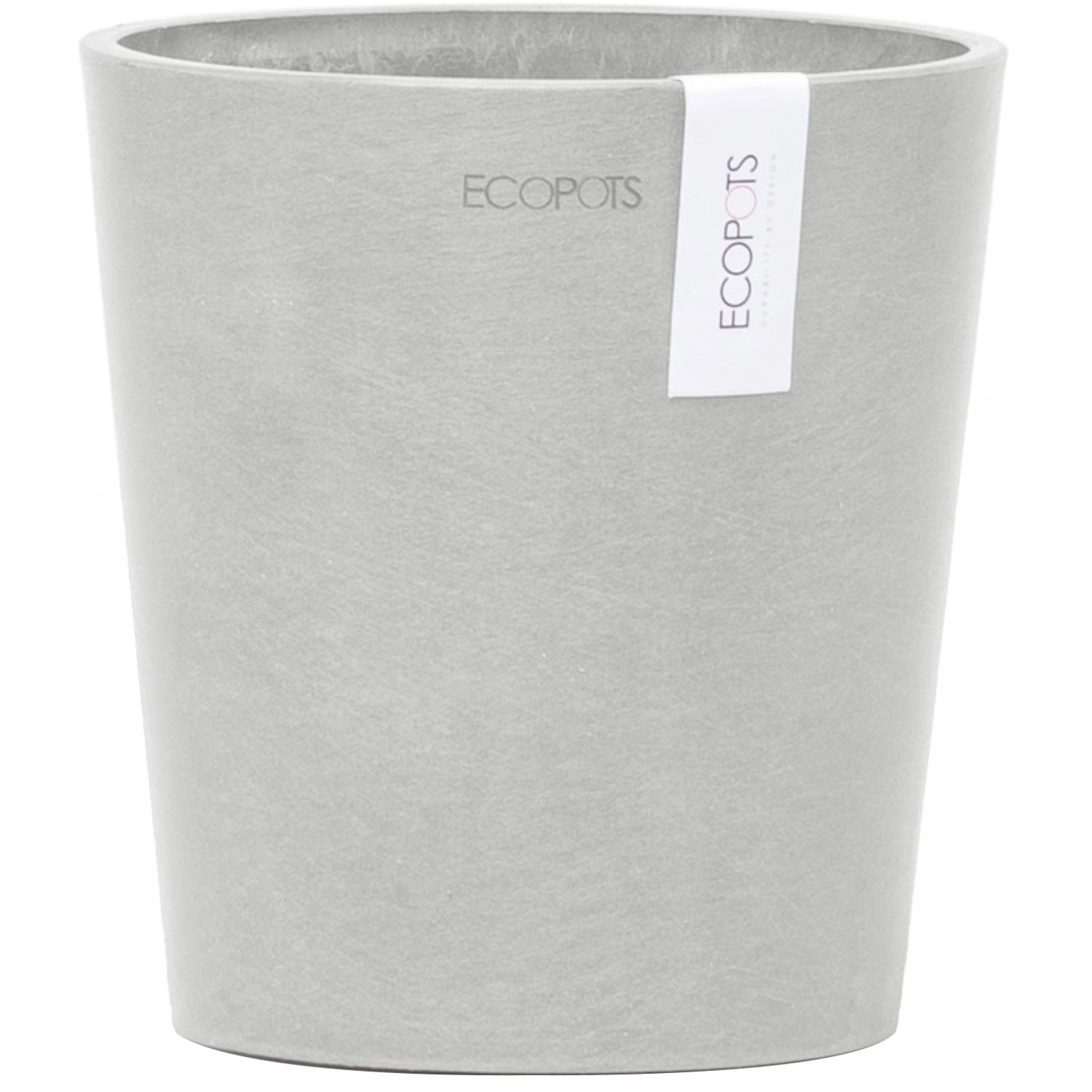 Ecopots Orchideentopf Morinda Weißgrau 14 cm von Ecopot