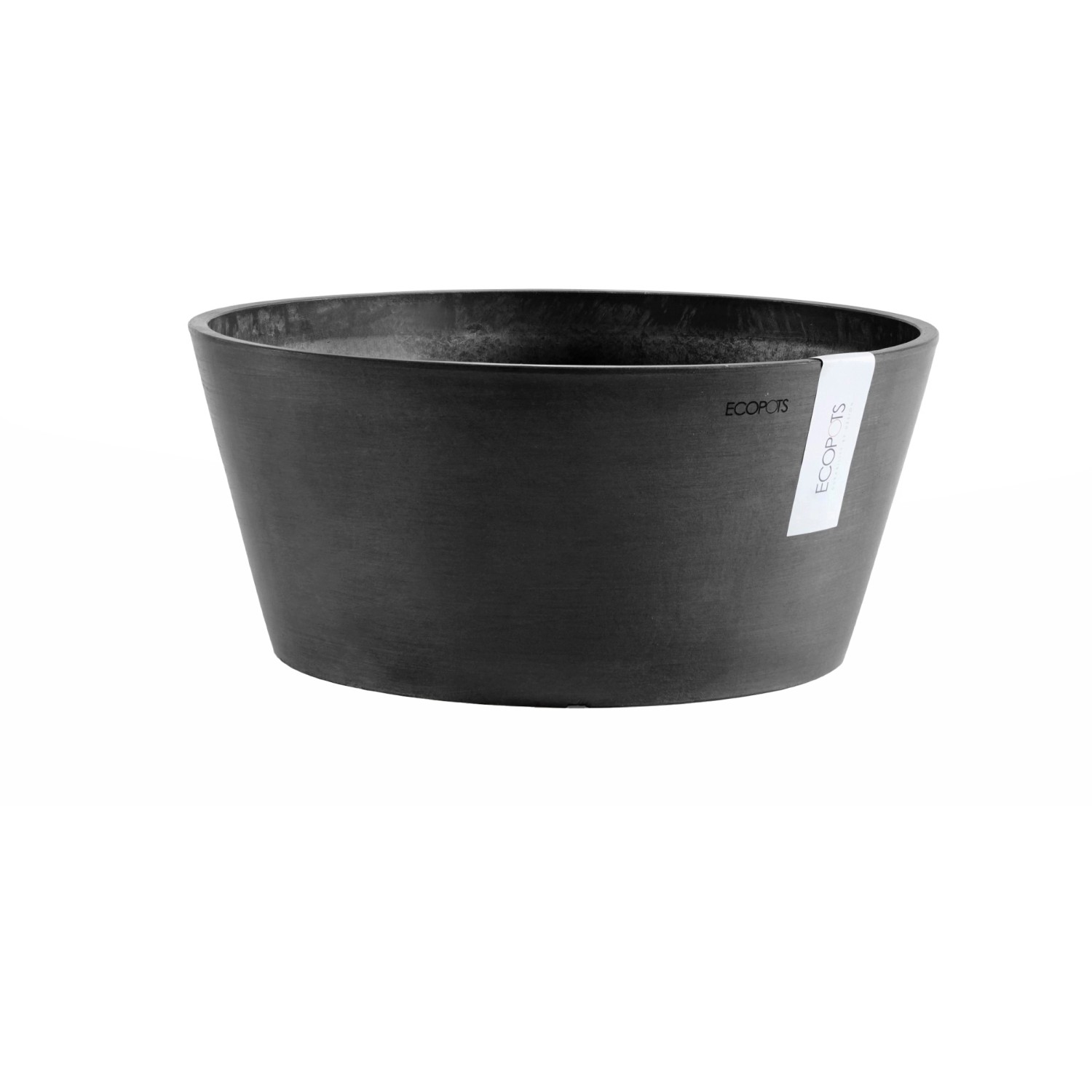 Ecopots Pflanzschale Frankfurt Dunkelgrau 50 cm von Ecopot