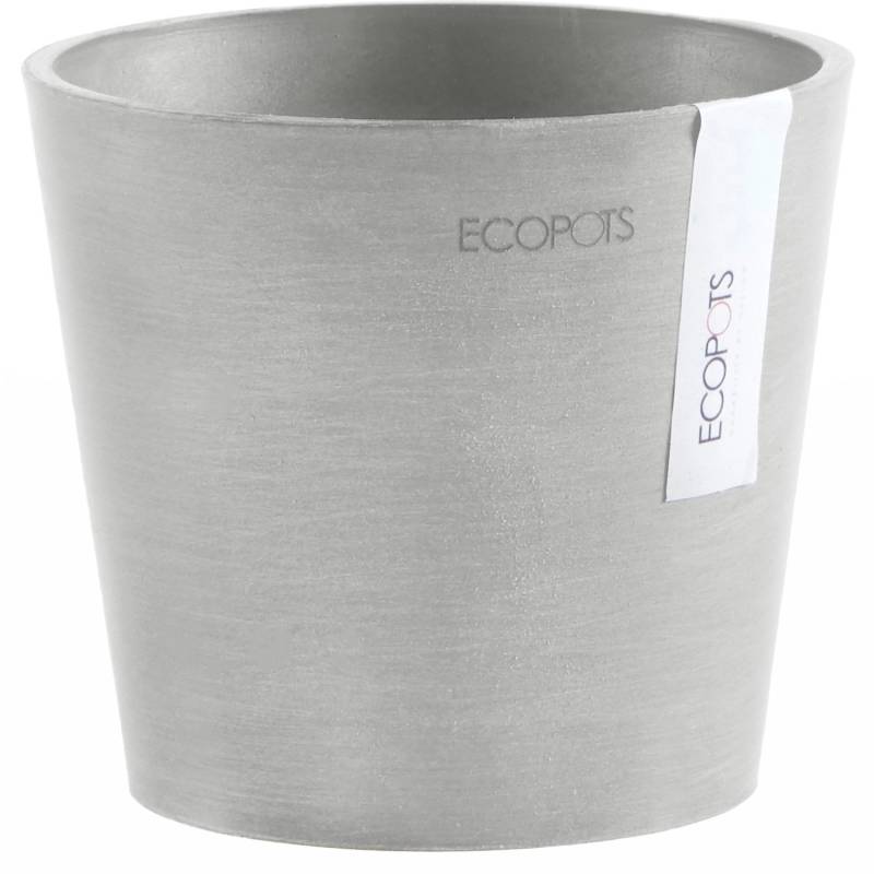 Ecopots Pflanztopf Amsterdam Mini Weißgrau 13 cm von Ecopot