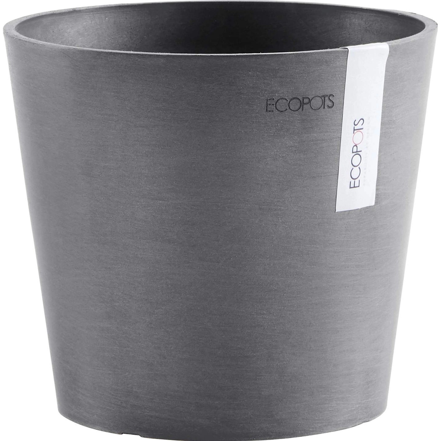 Ecopots Pflanztopf Amsterdam Ø 17 cm x 15 cm Grau von Ecopot