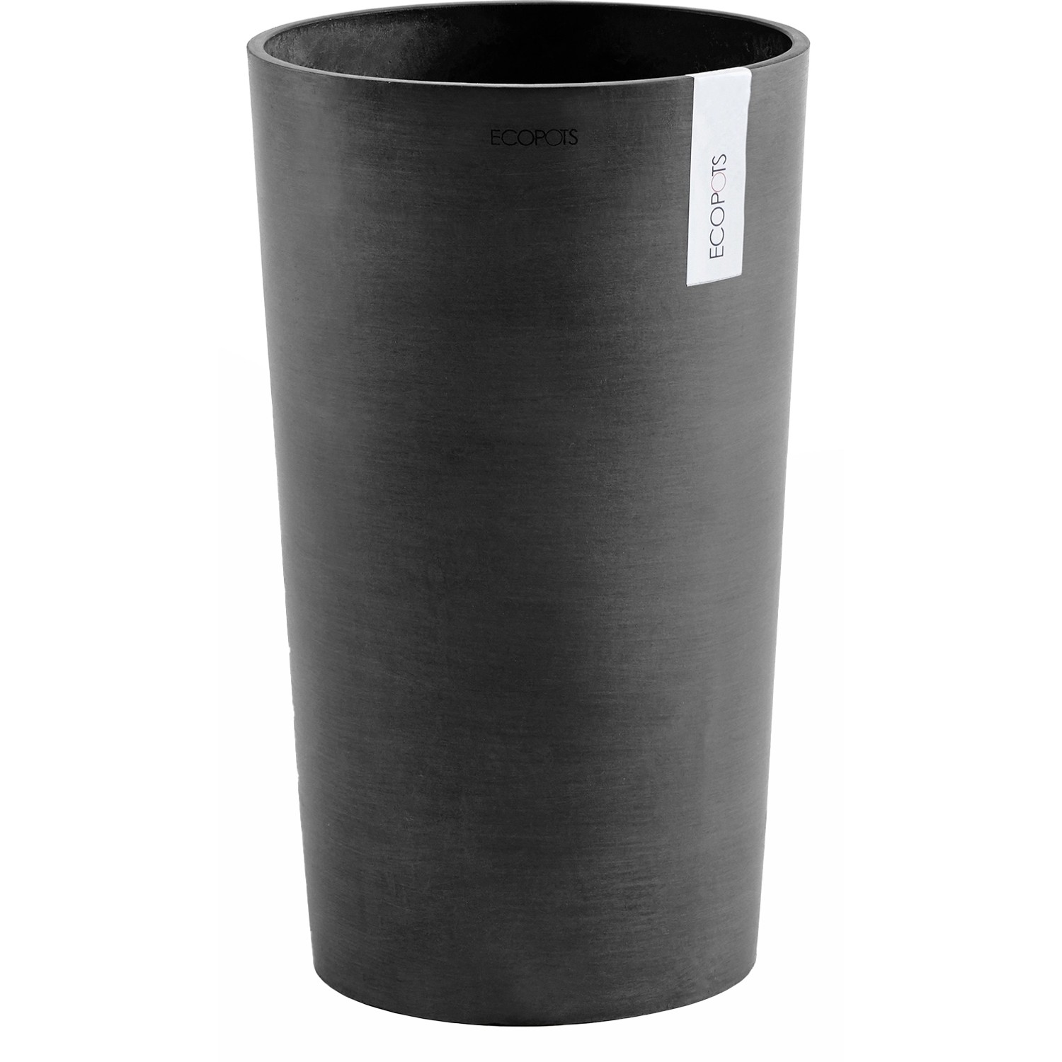 Ecopots Pflanztopf Amsterdam halbhoch Dunkelgrau 50 cm von Ecopot