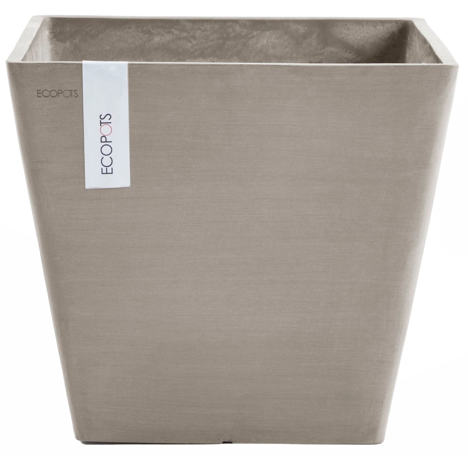 Ecopots Pflanztopf Rotterdam Braungrau 30 cm von Ecopot