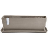 ECOPOTS Balkonkasten "Bruges 55 + Wassersystem Taupe" von Ecopots