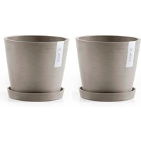 ECOPOTS Blumentopf "Amsterdam", (Set, 2 St.) von Ecopots