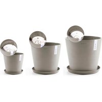 ECOPOTS Blumentopf "Amsterdam", (Set, 3 St.) von Ecopots