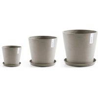 ECOPOTS Blumentopf "Amsterdam", (Set, 3 St.) von Ecopots