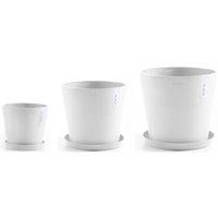 ECOPOTS Blumentopf "Amsterdam", (Set, 3 St.) von Ecopots