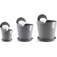 ECOPOTS Blumentopf "Amsterdam", (Set, 3 St.) von Ecopots