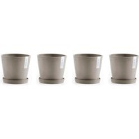 ECOPOTS Blumentopf "Amsterdam", (Set, 4 St.) von Ecopots