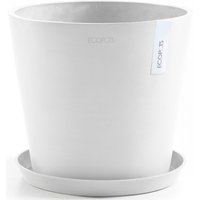 ECOPOTS Blumentopf "Amsterdam 30 Weiß", für innen und außen: frostsicher, bruchsicher und lichtbeständig von Ecopots