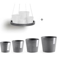 ECOPOTS Blumentopf "Amsterdam Mini", (Set, 4 St.) von Ecopots