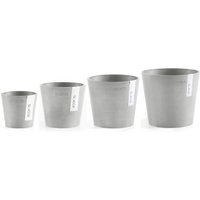 ECOPOTS Blumentopf "Amsterdam Mini", (Set, 4 St.) von Ecopots