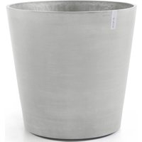 ECOPOTS Blumentopf "Amsterdam mit Rollen 100 Weißgrau", für innen und außen: frostsicher, bruchsicher und lichtbeständig von Ecopots