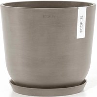 ECOPOTS Blumentopf "Oslo 25 + Wassersystem Taupe" von Ecopots