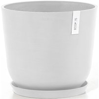 ECOPOTS Blumentopf "Oslo 35 + Wassersystem Weiß" von Ecopots