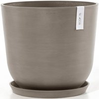 ECOPOTS Blumentopf "Oslo 45 + Wassersystem Taupe" von Ecopots