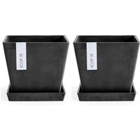 ECOPOTS Blumentopf "Rotterdam", (Set, 2 St.) von Ecopots