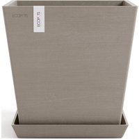 ECOPOTS Blumentopf "Rotterdam 25 + Wassersystem Taupe" von Ecopots