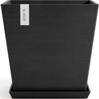 ECOPOTS Blumentopf "Rotterdam 45 + Wassersystem Dunkelgrau", für innen und außen: frostsicher, bruchsicher und lichtbeständig ECOPOTS Blumentopf "Rotterdam 45 + Wassersystem Dunkelgrau", für innen und außen: frostsicher, bruchsicher und lichtbeständig von Ecopots