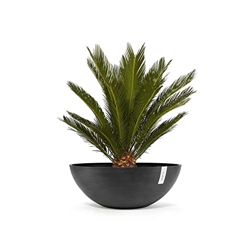 ECOPOTS Blumentopf Rund Vienna 70 Dunkelgrau Ø 70 x H 25.2 cm 61,7 L von Ecopots